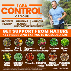 Prostate Support Supplement 33 Herb Complex Urinary Functions & Prostate Health