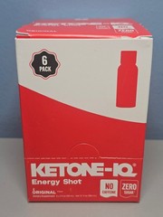 Ketone IQ Energy Shot – No caffeine Zero Sugar -6pk – Exp 11/27 -New! Sealed!