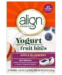 Align Probiotic, Yogurt Coated Probiotic Fruit Bites, Added Probiotic Helps Supp