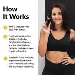 Force Factor Forebrain Focus Brain Booster Brain Supplement To Boost Clarity