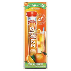 2 X Zipfizz, Energy Drink Mix, Orange Soda, 20 Tubes, 0.39 oz (11 g) -worldwide