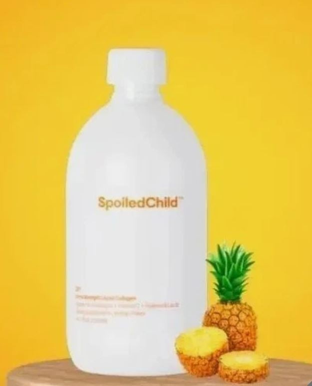 Spoiled Child E27 EXTRA STRENGTH LIQUID COLLAGEN, Pineapple, 15.2 fl oz, Sealed
