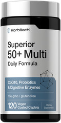 Multivitamin for Men and Women Over 50 | 120 Vegan Caplets | by Horbäach