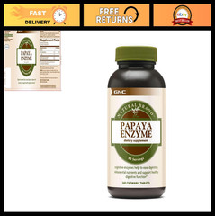 Natural Papaya Enzyme Tablets – 240 Count, Digestive Health Support, Enzyme Supp
