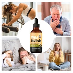 RESPICLEAR For Mullein Drops With Ginger & Lemon All-Natural Lung Cleanse