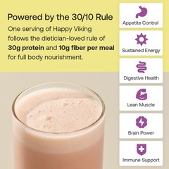 Happy Viking PlantBased Protein Powder +100 Superfoods Vanilla Meal Replaceme…