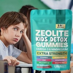 Detox Gummies Kids All-in-One Mixed Berry Flavored Zeolite 60 Gummies
