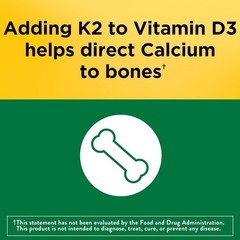 Nature Made Vitamin D3 + K2 5000 IU 30 Softgels Bone Immune Support