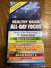 Applied Nutrition Healthy Brain All-Day Focus 50 Tablets