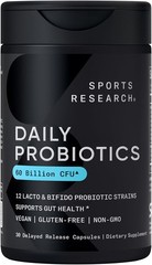 Daily Probiotics w/ Prebiotics 60 Billion CFU Vegan Gut & Digestive Health 30ct
