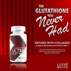 Luxxe White Enhanced Glutathione 500mg Glutathione per Capsule, 60 ct