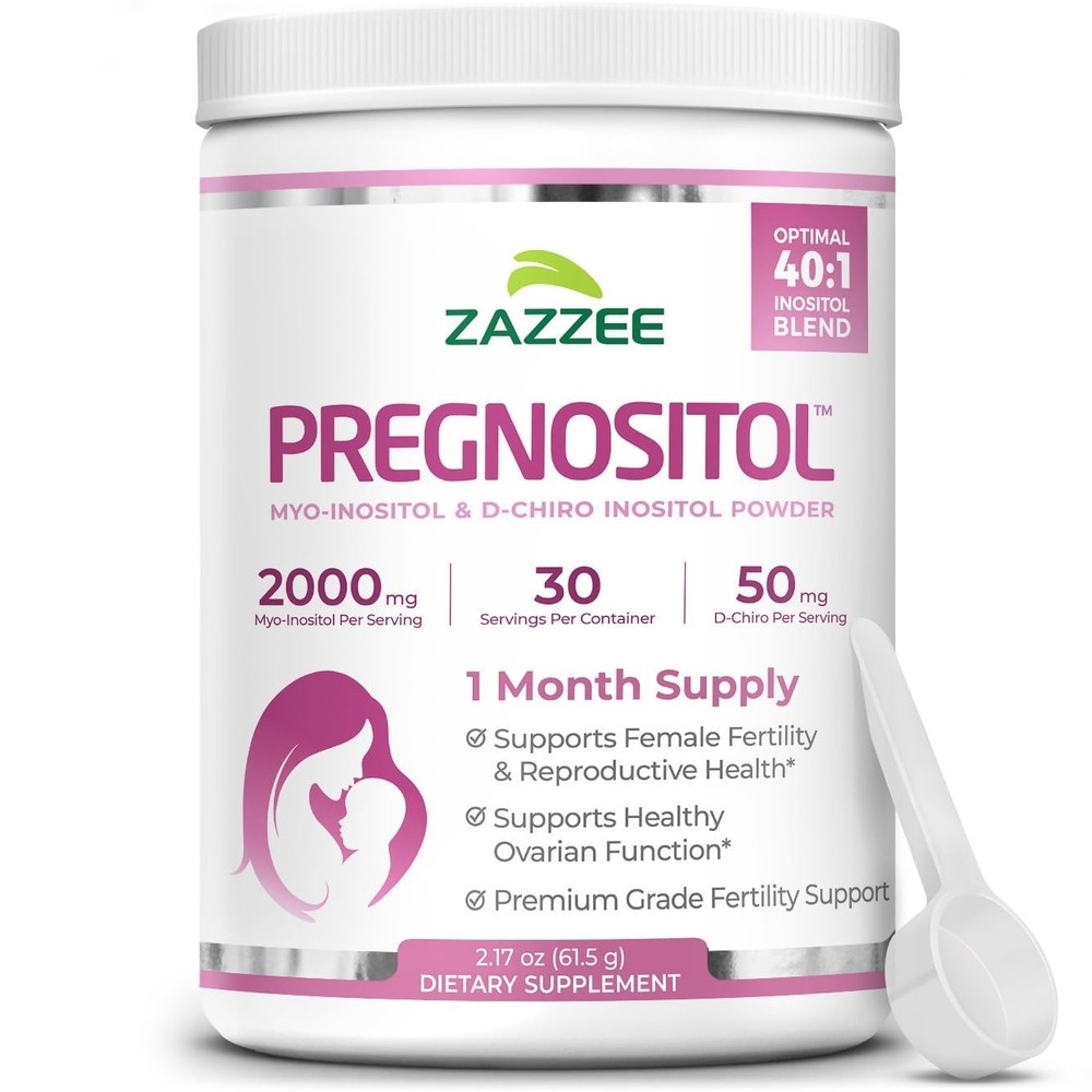 Myo-Inositol & D-Chiro-Inositol Fertility Powder, 30 Servings, Vegan, Non-GMO