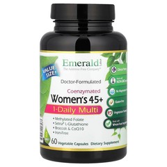 2 X Emerald Laboratories, Coenzymated Women’s 45+ 1-Daily Multi, 60 Vegetable C