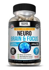 Neuro Brain & Focus 60ct, Healthy Memory Function, Clarity Nootropic Supplement