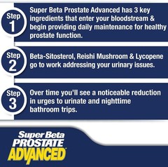 Super Beta Prostate Supplement Advanced for Men 60 Caplets EXP 01/2029