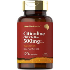 Citicoline 500mg | 120 Capsules | CDP Choline Supplement | by Tahoe Nutritionals