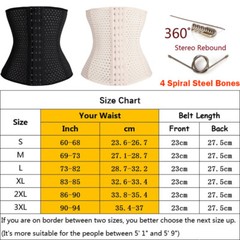 Body Shaper Waist Training Trainer Cincher Underbust Corset Slim Belt Shapewear