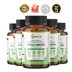 Ved.roots Green Biotin 30 Veg Tablets Pack of 5