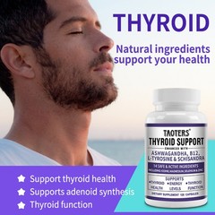Thyroid Support With Iodine Boost Energy Metabolism Weight Loss 120 Capsules