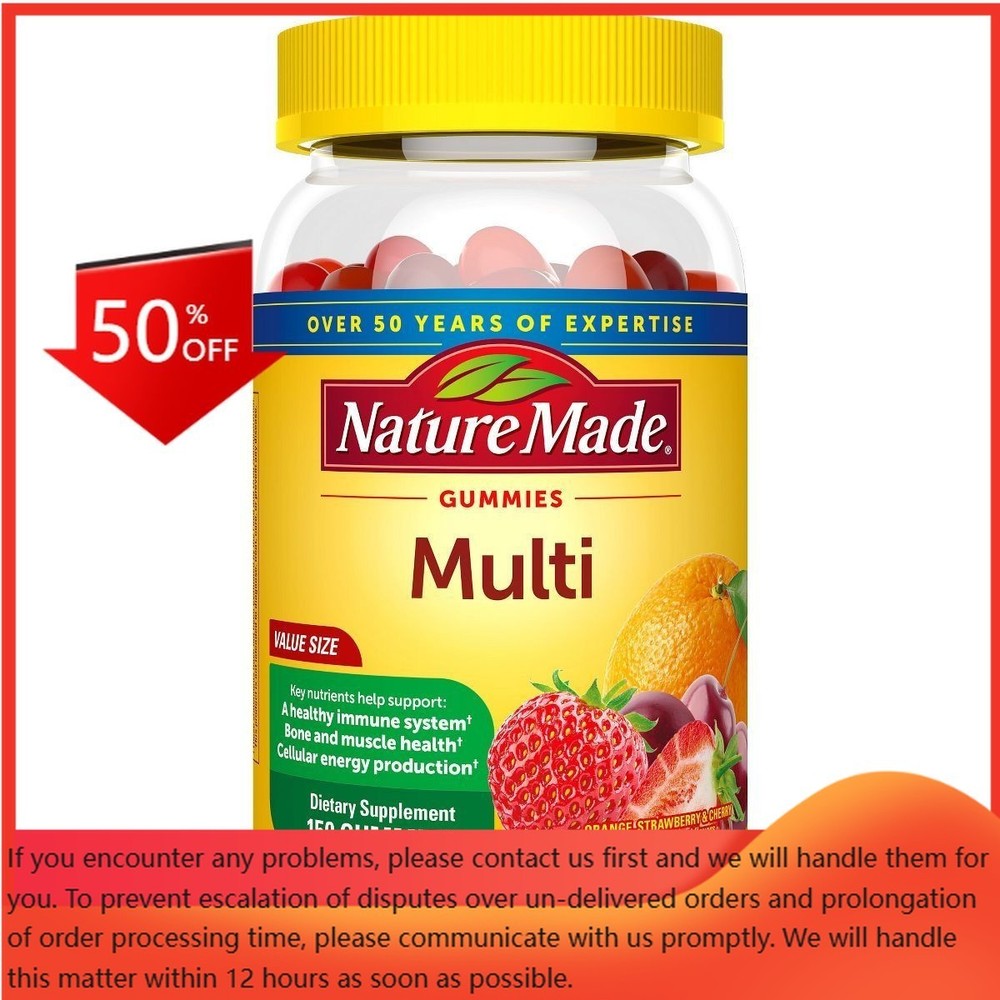 Nature Made Multivitamin Gummies – Orange, Cherry & Mixed Berry – 150ct:
