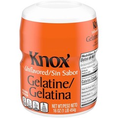 Knox Unflavored Gelatine 16 oz Canister – Pack of 3
