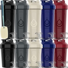 10-Pack BPA-Free Shaker Bottles: 5 Large 28 oz & 5 Small 20 oz for Smooth Drinks