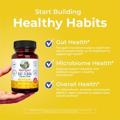 MaryRuth Organics Gut Flora Health+ Enzymes | Up to 2 Month Supply | Prebioti…