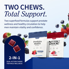 Snap Prostate Health & Nitric Oxide Chews for Men Urinary Support MADE IN USA