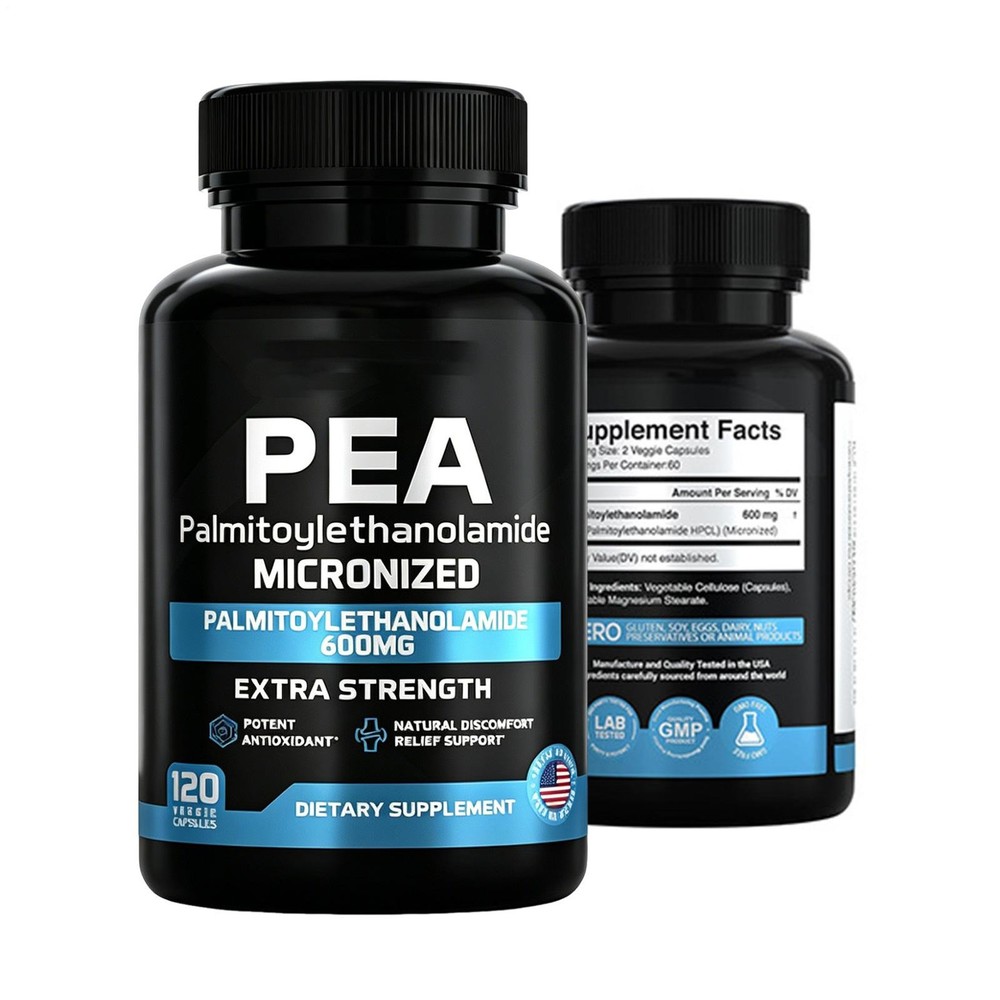 Palmitoylethanolamide Pea Supplement 600 Mg | Micronized Pea 99% Highly Purified