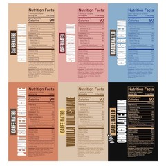Spylt High Protein Milk – 6 Flavor Variety Pack, Twelve 11oz Cans