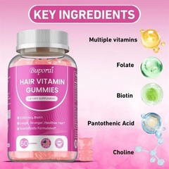 Hair Vitamin 60pcs – Skin &Nails Health, Promotes Thicker &Healthier Hair Growth