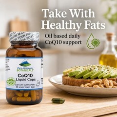 Pure Mountain Botanicals CoQ10 100mg Softgels – Coenzyme Q10 Ubiquinone – Vegan
