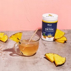 Bella All Natural Extreme Detox Powder- Pineapple Flavor Cleanse Support 400can