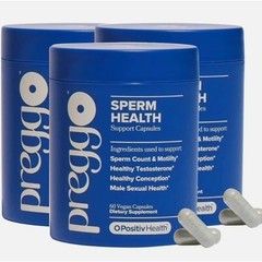 3PCS Preggo Sperm Health Capsules for Men OBGYN Formulated 60 Capsules