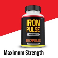Iron Pulse Supplemement, Max Strength Formula, IronPulse Capsules (10 pack)