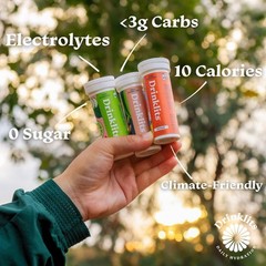 Drinklits Lemon-Lime Daily Electrolyte Hydration Tablets 4 Tube Sports 0G 40 –