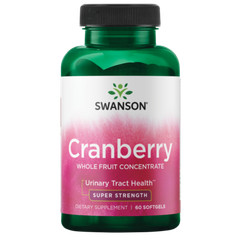 Swanson Cranberry Whole Fruit Concentrate – Super Strength 420 mg 60 Softgels