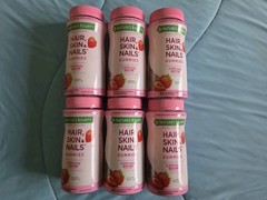 6 Pack Nature’s Bounty Hair Skin & Nails Gummies 80 Ct – Strawberry 12/2027