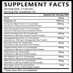 A Powerful Blend of Maca and Ginseng – Natural & Non-GMO 120 Capsules