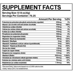 Electrolyte Complex Hydration Powder | 12 Minerals + 6 Vitamins Raspberry Lemon