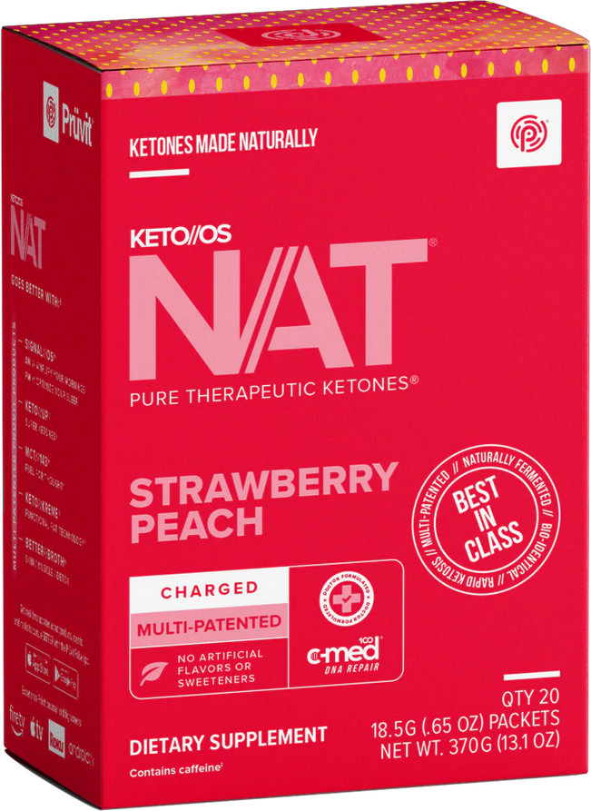 NEW Pruvit KETO OS NAT ALL Flavor, 20 Packs Charged or Caffeine Free Exp:10/2027