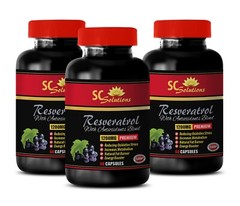 Strength enhancement – RESVERATROL – Healthy habits 3 Bottle 180 Capsules