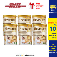 6 Tin Hevisure Gold Diabetic Milk Stabilize Blood Sugar Plant-Based 400g