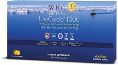 , Unocardio 1000 Fish Oil, 1300 Mg of Pure Triglyceride Fish Oil with Omega-3 (1