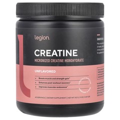 2 X Legion Athletics, Creatine, Micronized Creatine Monohydrate, Unflavored, 0.6