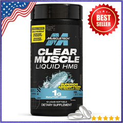 Muscletech HMB Supplements 1000mg, Clear Muscle (42 Liquid Softgels) – Highest G