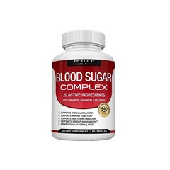 Blood Sugar Complex Capsules w/ Cinnamon, Bitter Melon & Chromium, Shipping Free