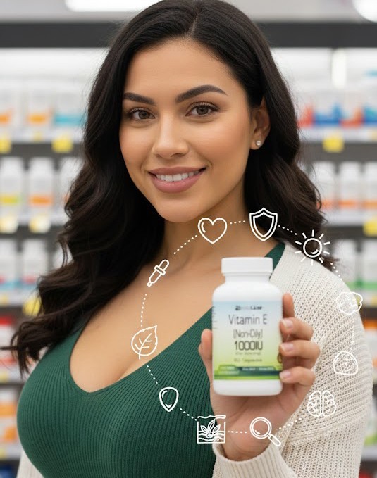 Vitamin E 1000 IU Capsules serving- USA Deal