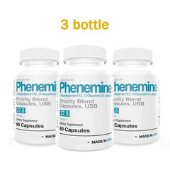 3 bottle of Phenemin Elit 37.5 Strong appetite suppressant and energy pill