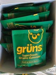 Gruns Adults Super Greens Gummies Multivitamin Superfood Gummy Bears 35 Packs